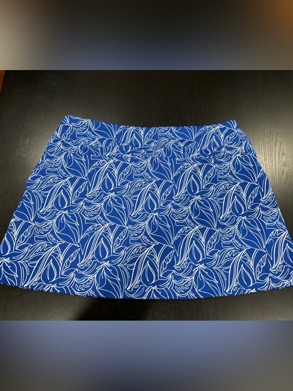 Tommy Bahama Active Golf Tennis Skort Skirt Tropical Print Blue White Womens XL - Picture 5 of 15